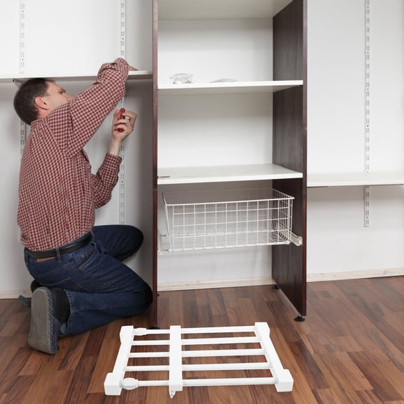 WASHWEPE Detachable Tension Shelf Con Ajuste Sencillo Y Uso En Clósets Y Estanterías
