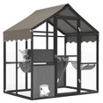 thumbnail image 2 of Catio Gigante de Aluminio para Múltiples Gatos, con Plataformas y Cubierta con Protección UV, para Jardín o Patio, 2 of 8