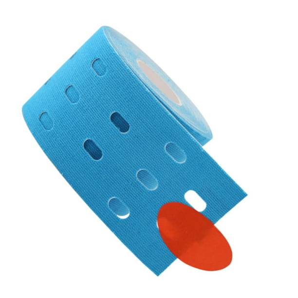 Cinta de Kinesiología Advancent Perforada Azul