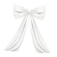 thumbnail image 3 of Lazo Grande Decorativo para Pared Adorno Colgante en Forma de Cinta Gigante Lazo de Poliéster para Fiestas Cinta Decorativa de Tela Resistente y Elegante Adecuado para Celebraciones blanco, 3 of 8