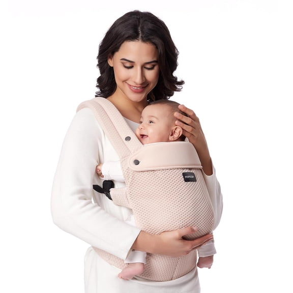 Momcozy Cangurera Ergonómico Bebé, Portabebés Material de Malla Transpirable, Mochila Para Bebé BC001
