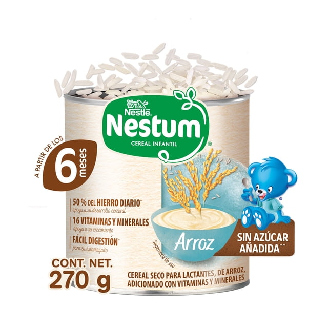 Cereal para Bebés Nestum Sabor Arroz Lata de 270 g