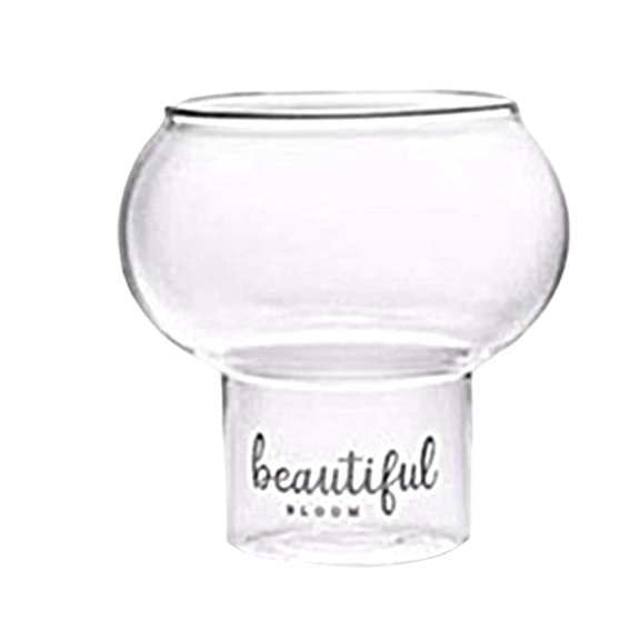 Copa de cóctel transparente creativa de borosilicato para vino, bebidas frías y yogur. 300 ml