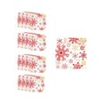 thumbnail image 2 of Set de vajilla de Navidad con copos de nieve rojos - platos, vasos y servilletas de papel desechables de 16 piezas - platos de 7 y 9 pulgadas, 2 of 6