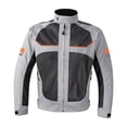 thumbnail image 3 of Chaqueta de moto Zulema Ropa de protección Resistente al agua Gris 3XL, 3 of 8