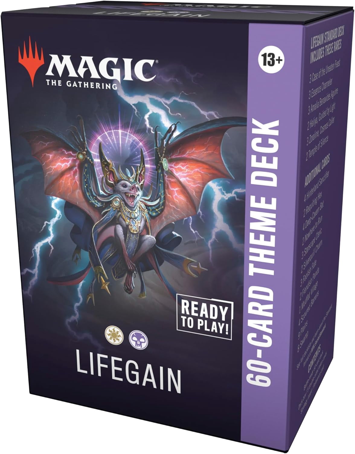 Magic: The Gathering Secrets of Strixhaven 60-Card Theme Deck - Lifegain (1 Ready-to-Play Deck, 1 Deck Box, 5 Tokens)