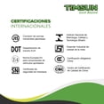 thumbnail image 2 of Llanta 3.00-18 Timsun 52P 6PR Tubeless TS 628 negro, 2 of 3