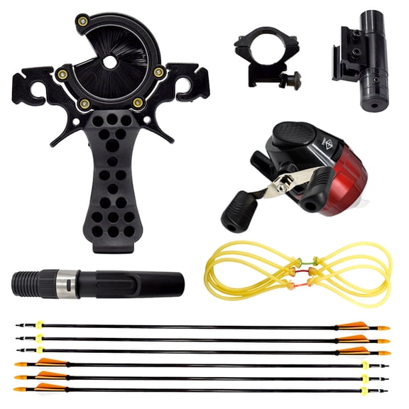 Tirachinas de Pesca con Flechas para Caza, Sling Shot para Adultos Tirachinas Multifuncionales