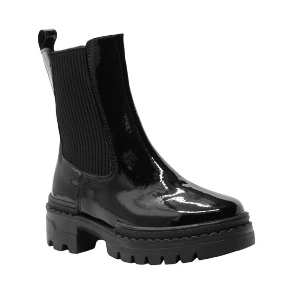 Botin Para Niña Chabelo® Invierno Suela Ancha Charol Negro negro 18