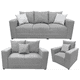 thumbnail image 1 of Sala Modular 3-2-1 El Bazar Store Miami Gris Plata Seccional Sofa Love seat y sillon, 1 of 8