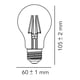 thumbnail image 5 of Paquete 4 Focos Filamento LED 6W Luz Cálida Tecnolite 6DA19LEDFB30VC904P, 5 of 5