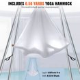 thumbnail image 4 of VEVOR Marco de yoga aereo y hamaca de yoga, soporte de columpio de yoga profesional de 9,67 pies de altura, viene con hamaca aerea de 6,6 yardas, capacidad de carga máxima de 551,15 libras, 4 of 9