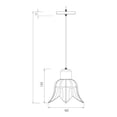 thumbnail image 2 of Lámpara Candil Triple Techo Flor Vidrio Mate Interior Maxxi, 2 of 2