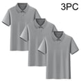 thumbnail image 1 of Conjunto de 3 piezas para niños y niñas: blusa de manga corta, uniforme escolar, camiseta deportiva, suave, transpirable, informal y bonita, como se muestra en la imagen, paquete de 3, de 2 a 15 años., 1 of 5