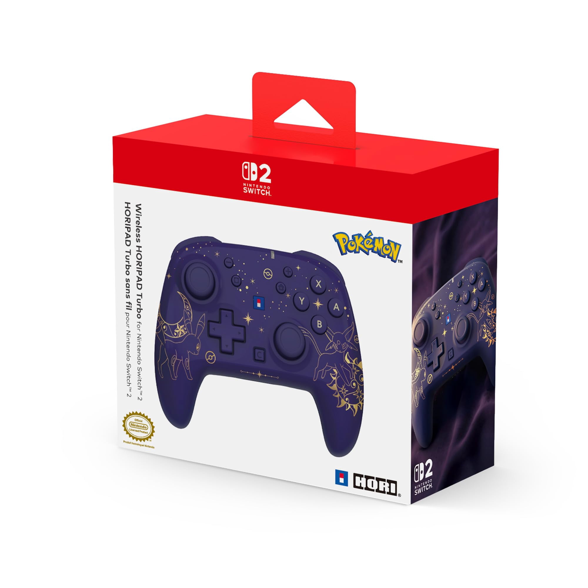 Controlador HORI Inalámbrico Turbo Switch 2 Umbreon