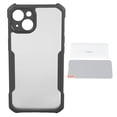 thumbnail image 1 of Funda de silicona para teléfono, antigolpes, disipación de calor, fina, protección de lente, accesorio para teléfono con protector de pantalla para iPhone, color negro, para iPhone 13 mini, 1 of 12