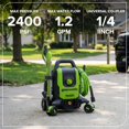 thumbnail image 3 of Hidrolavadora Greenworks 2400 PSI 1,2 GPM, 3 of 9