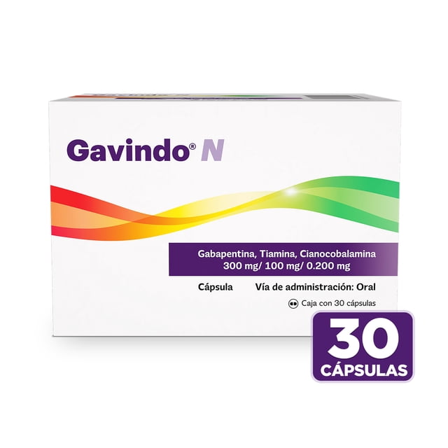 Gavindo 300 mg/ 100 mg / 0.200 mg 30 cápsulas
