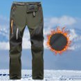 thumbnail image 1 of Ceisia Gift Men's Winter Casual Pants - Faddish Solid Patchwork Sports Zipper Pockets Trousers, 1 of 3