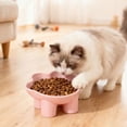 thumbnail image 4 of Cats Food Bowl Large Capacity Pet Food Bowl Cute Drinking Bowl For Cats To Protects The Neck, 4 of 6