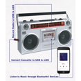 thumbnail image 4 of Riptunes Boombox Radio Cassette Player Grabador, Radio AM/FM -SW1/SW2, Transmisión Inalámbrica, Ranuras USB/Micro SD, Entrada Auxiliar, Conector para Auriculares, Convertir Casetes a USB/SD, Estilo Re, 4 of 5