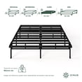 thumbnail image 2 of Base de Cama Queen Size Zinus Justin de Metal Resistente Montaje Fácil para todas las edades, 2 of 6