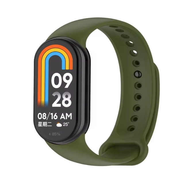 Correa de Silicona para Xiaomi Mi Band 8, Premium, Deportiva, Resistente al Agua