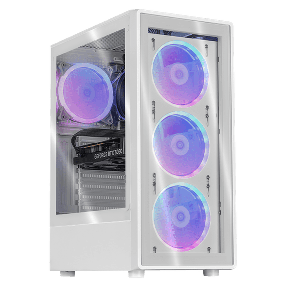 PC Gamer con IA Xtreme PC Gaming NVIDIA GeForce RTX 5060 AMD Ryzen 5 5500 16GB SSD 500GB WIFI White gaming 1080p, estudios y multitarea