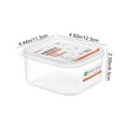 thumbnail image 3 of Contenedores de plástico transparente para almacenar alimentos y organizar la cocina | Recipientes rectangulares herméticos para aperitivos, granos secos y productos de despensa, 3 of 6