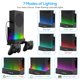 thumbnail image 3 of Soporte de pared para Xbox Series S con sistema de refrigeración por ventilador, 3 niveles de velocidad ajustables, tira de luces RGB, 3 puertos USB adicionales y 2 ganchos para mandos, 3 of 7