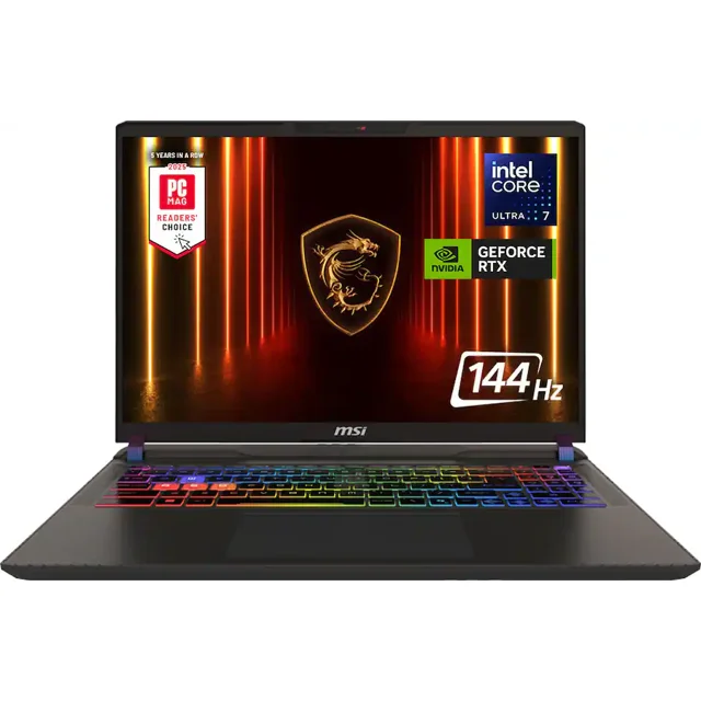Laptop MSI Vector 16 HX AI 16" i7 RTX5070Ti 16GB RAM 1TB SSD