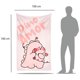 thumbnail image 2 of Cobija Manta Frazada Juana Gallo Diseño De Dinosaurio Amor Pareja Rosa Ultra Suave Y Ligera, 2 of 5