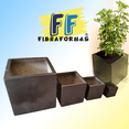 thumbnail image 3 of Maceta de Fibra de Vidrio FibraFormas Mod. Cubo 20cm Chocolate, 3 of 7