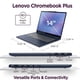 thumbnail image 2 of Lenovo Chromebook Plus Laptop con Pantalla Táctil 2 en 1 - Intel Core 3 - 14” FHD+ Táctil - Teclado Retroiluminado - 8GB RAM 128GB +2TB Almacenamiento en la Nube - Lector de Tarjetas SD - Google, 2 of 6