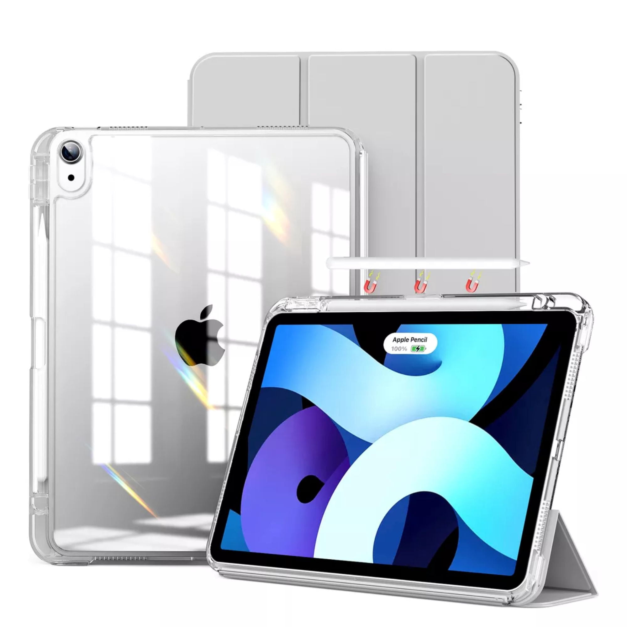 Funda Para iPad Pro 13 M4 2024 Smart Cover Soporte Plegable Gris MR. GADGETS