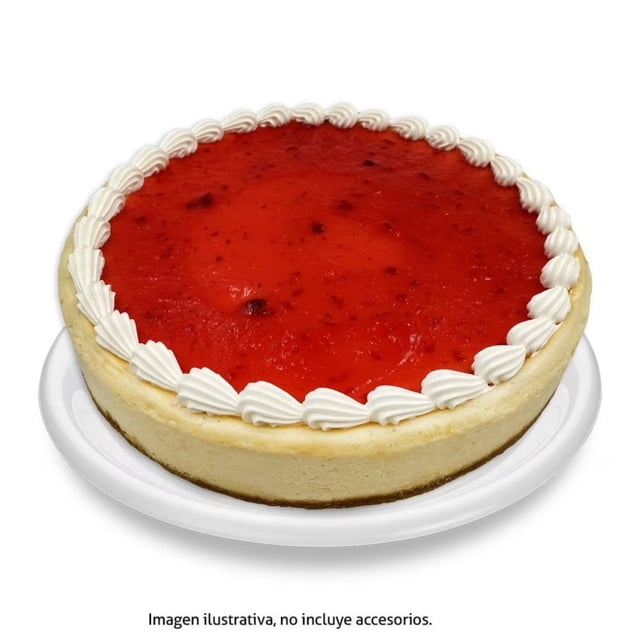 Pastel de Queso Tipo New York Fresa por Pieza
