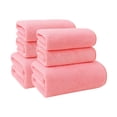 thumbnail image 2 of 6 Pcs Bath Towels Set For Bathroom Thick Soft Absorbent Towel Set Of 6 Household Wash Face Gift Towel, 2 of 6