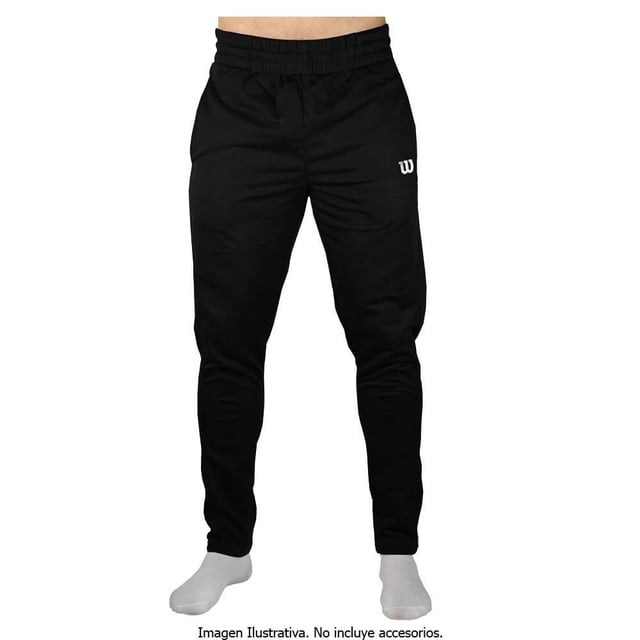 Pantalón Wilson para Hombre, Jogger Deportivo Liso Negro Talla EG