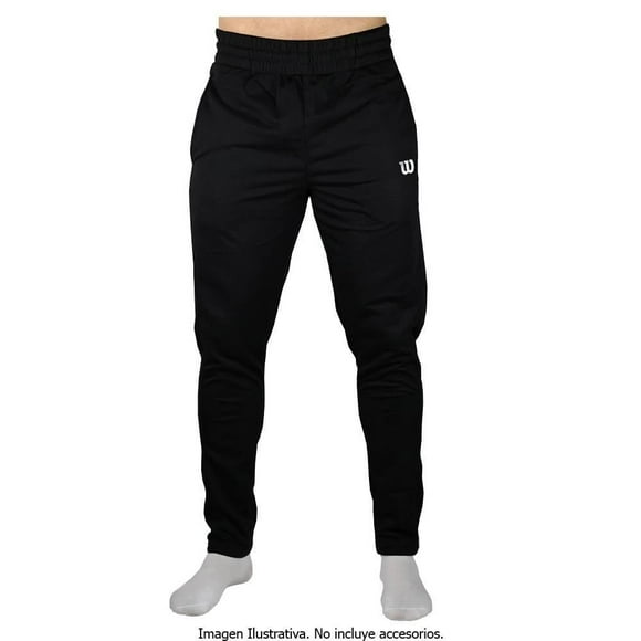 Pantalón Wilson para Hombre, Jogger Deportivo Liso Negro Talla EG