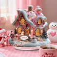 thumbnail image 3 of CaiYueKe Santa Claus House 2D Flat Christmas Ornaments, Shatterproof Hanging Decorations for Holiday Tree Home Party, Festive Holiday Decor Seasonal Gift Supplies for Home Office Decorating, 3 of 5