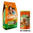 thumbnail image 1 of Grateful Razas Pequeñas 15 Kg + Caja Alimento Humedo Sobre Grateful 100 gr (22 Pzas), 1 of 5