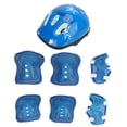thumbnail image 2 of Juego De Casco De Bicicleta Para Niños, Rodilleras Ajustables, Coderas, Muñequeras, Equipo Protector Ligero Y Duradero Con Forro Transpirable, Para Niños De 5 A 14 Años,, 2 of 7