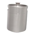 thumbnail image 1 of Mini barril de acero inoxidable, Growler portátil para cerveza artesanal, barril para mantener el barril 2L, 1 of 8