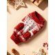 thumbnail image 3 of Suéteres navideños para mascotas para gatos y perros, camisas cálidas de punto acanalado para otoño e invierno, ropa suave para mascotas, trajes para cachorros pequeños, Rojo L, 3 of 4