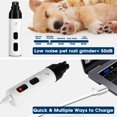 thumbnail image 3 of Molinillo de uñas para mascotas, cortaúñas eléctrico silencioso con USB recargable para perros pequeños y medianos, 3 of 5