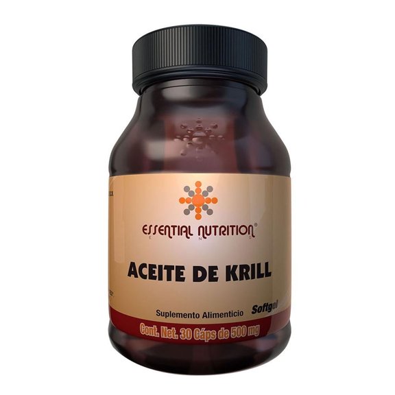 Suplemento alimenticio Essential Nutrition Aceite de Krill 30 cápsulas de 500 mg