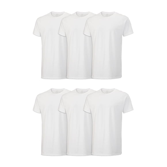 Camiseta Fruit of the Loom Stay Tucked Crew para hombre, blanca, talla L
