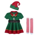 thumbnail image 2 of Conjunto de ropa de disfraz de Navidad de , accesorios para fotos de Cosplay, vestido elegante para fiesta, juego de rol, , decoración de Mujeres 110cm Sunnimix Disfraz de duende, 2 of 7