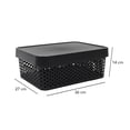 thumbnail image 3 of Caja con Tapa Plastic Trends Modelo Paris Capacidad 11Lts Color Negro 1 Pieza, 3 of 4