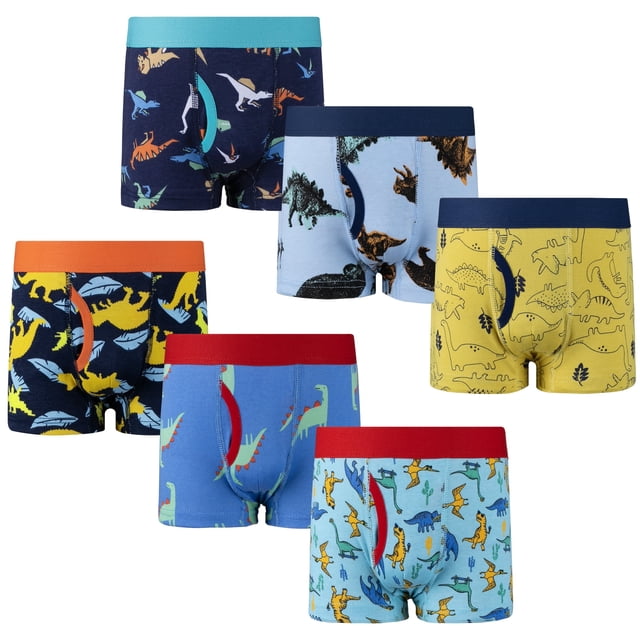 BIG ELEPHANT Paquete de 6 Bóxers para Niños – 100% Algodón, Ropa ...